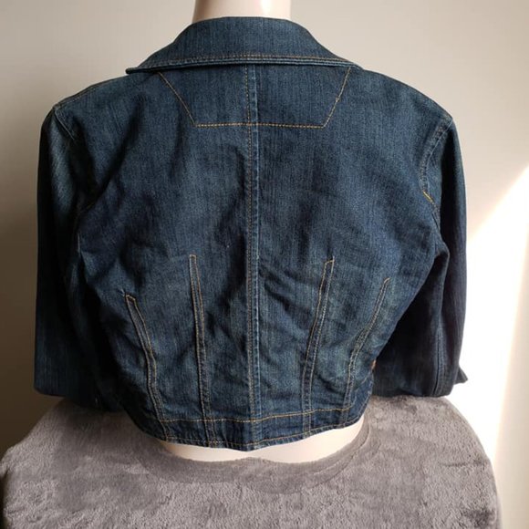 L.A. Denim EigenPost Cropped Jean Jacket - Picture 6 of 7